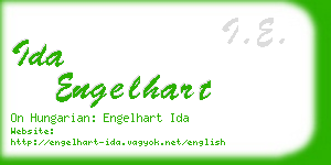 ida engelhart business card